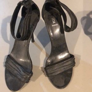 Black open toe sandals